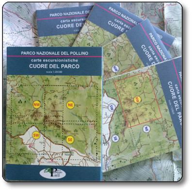 Cuore Di Parco Cofanetto Carte Escursionistiche Ufficiali Scala 1 000 Del Parco Nazionale Del Pollino
