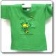  T-shirt bimbo colore verde soggetto stambecco del Parco Nazionale Gran Paradiso 
