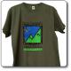  T-Shirt uomo col. verde militare del Parco Nazionale dei Monti Sibillini 