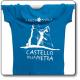  Maglietta di cotone da donna colore azzurro Castello della Pietra - Parco Antola 