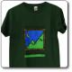  T-Shirt uomo col. verde scuro del Parco Nazionale dei Monti Sibillini 