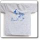  T-Shirt Lupo adulto, grigia con stampa blu - Parco Regionale Monti Simbruini 