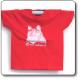  T-Shirt Orso junior, rosso con stampa bianca - Parco Regionale Monti Simbruini 