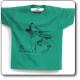  T-Shirt Lupo junior, verde con stampa nera - Parco Regionale Monti Simbruini 