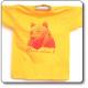  T-Shirt Orso junior, gialla con stampa rossa - Parco Regionale Monti Simbruini 