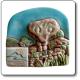  Magnete in ceramica raffigurante Rocca del Draku 