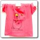  T-shirt bimbo colore fucsia soggetto marmotta del Parco Nazionale Gran Paradiso 