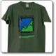  T-Shirt uomo col. verde militare del Parco Nazionale dei Monti Sibillini 