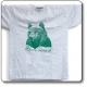  T-Shirt Orso adulto, grigia con stampa verde - Parco Regionale Monti Simbruini 