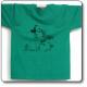  T-Shirt Lupo adulto, verde con stampa nera - Parco Regionale Monti Simbruini 