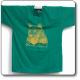  T-Shirt Orso adulto, verde con stampa gialla - Parco Regionale Monti Simbruini 