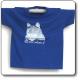  T-Shirt Orso junior, blu con stampa bianca - Parco Regionale Monti Simbruini 