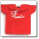  T-Shirt Cervo junior, rossa con stampa bianca - Parco Regionale Monti Simbruini 