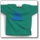  T-Shirt Orso junior, verde con stampa blu - Parco Regionale Monti Simbruini 